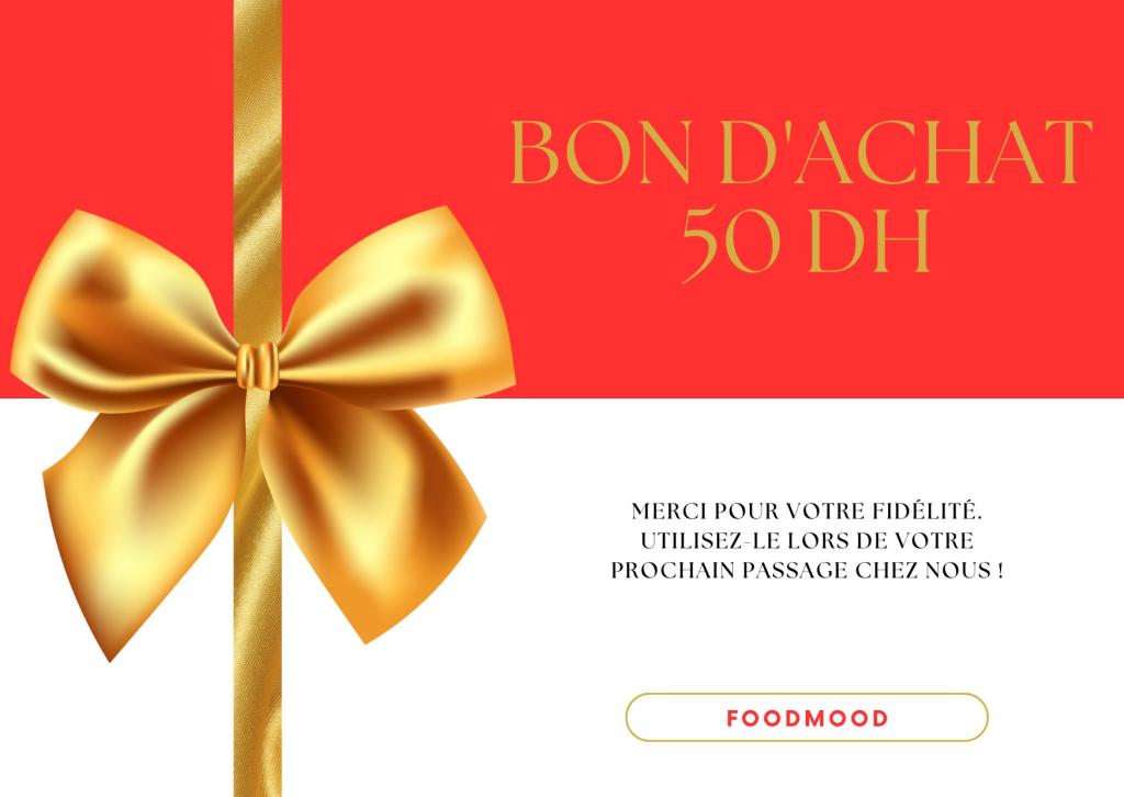 Bon d’achat de 50 MAD